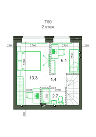 Квартира 50,6 м², 3-комнатная - изображение 2