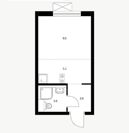 19,9 м², квартира-студия 3 068 000 ₽ - изображение 1