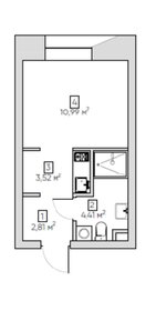 Квартира 22 м², студия - изображение 1