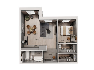 42,9 м², 2-комнатная квартира 9 200 000 ₽ - изображение 77