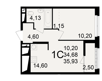 31,5 м², 1-комнатная квартира 3 550 000 ₽ - изображение 31