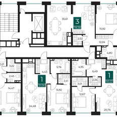 Квартира 118,4 м², 3-комнатная - изображение 2