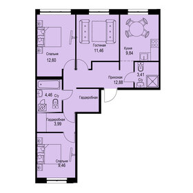 56,3 м², 3-комнатная квартира 11 600 000 ₽ - изображение 97