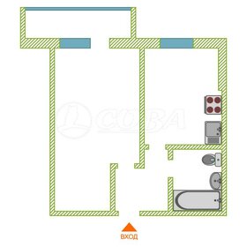 Квартира 35,4 м², 1-комнатная - изображение 5