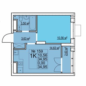 13 м², квартира-студия 2 150 000 ₽ - изображение 69