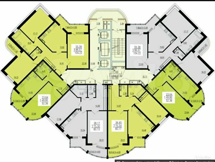 79 м², 2-комнатная квартира 13 900 000 ₽ - изображение 1