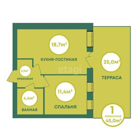 57,5 м², 1-комнатная квартира 6 000 000 ₽ - изображение 52