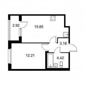 37 м², 1-комнатная квартира 5 765 760 ₽ - изображение 34