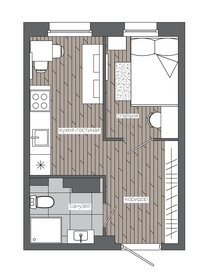 Квартира 24,3 м², 1-комнатная - изображение 1