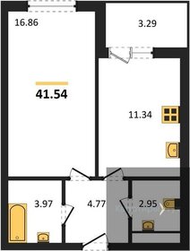 41,9 м², 1-комнатная квартира 4 190 000 ₽ - изображение 41