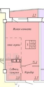 31 м², квартира-студия 1 500 000 ₽ - изображение 43