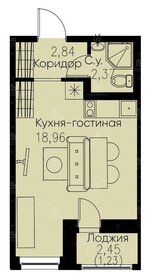 Квартира 25 м², студия - изображение 1