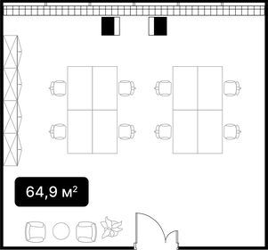 53,8 м², офис 26 227 500 ₽ - изображение 81