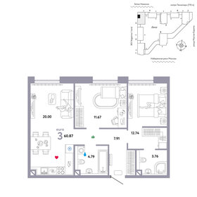 72 м², 3-комнатная квартира 38 000 000 ₽ - изображение 97
