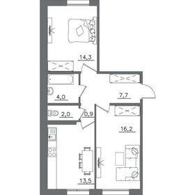 58,6 м², 2-комнатная квартира 7 266 400 ₽ - изображение 20