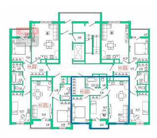 19,7 м², квартира-студия 6 504 300 ₽ - изображение 24