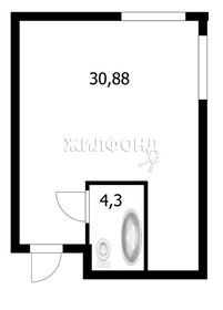 Квартира 33,1 м², 1-комнатные - изображение 1