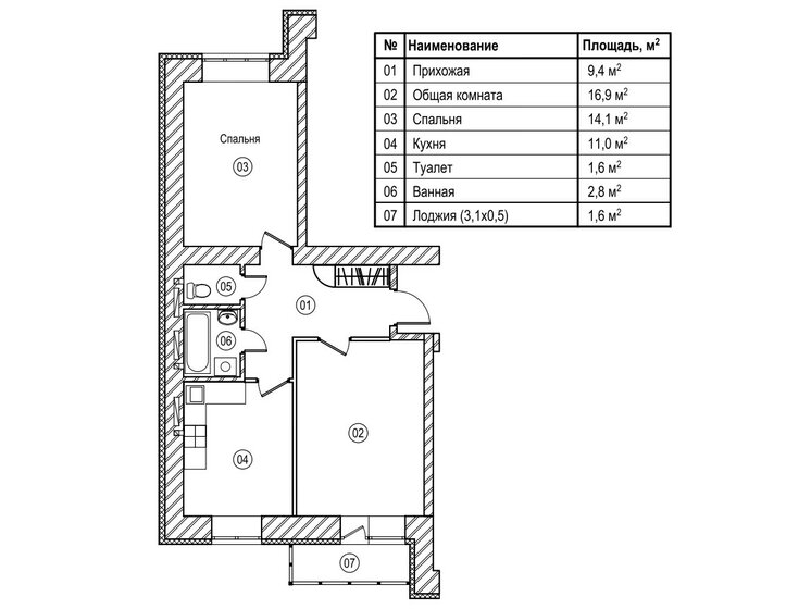 57,6 м², 2-комнатная квартира 6 595 200 ₽ - изображение 16