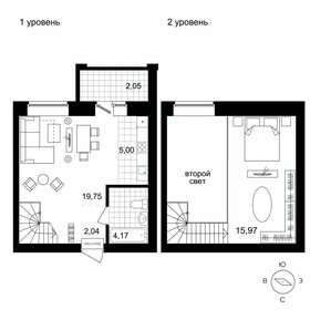 Квартира 41,7 м², 2-комнатная - изображение 1