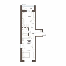 Квартира 52,7 м², 1-комнатная - изображение 1