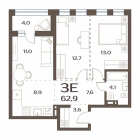 70 м², 3-комнатная квартира 10 000 000 ₽ - изображение 68