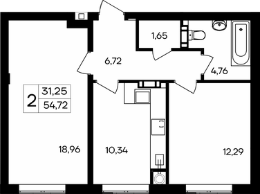 54,2 м², 2-комнатная квартира 5 686 800 ₽ - изображение 7
