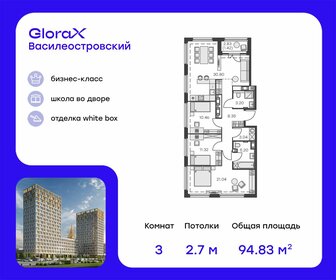 Квартира 94,8 м², 3-комнатная - изображение 1