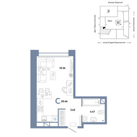 28,6 м², квартира-студия 4 550 000 ₽ - изображение 38