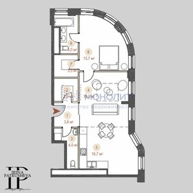 Квартира 73,6 м², 2-комнатная - изображение 1