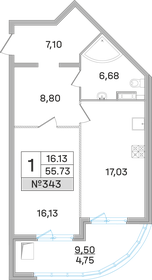 69,9 м², 2-комнатная квартира 15 924 516 ₽ - изображение 44