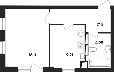 36,2 м², 1-комнатная квартира 6 517 800 ₽ - изображение 28