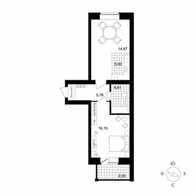 Квартира 46,1 м², 2-комнатная - изображение 1