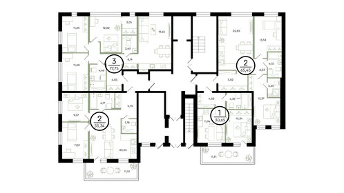 81,1 м², 3-комнатная квартира 9 170 000 ₽ - изображение 29