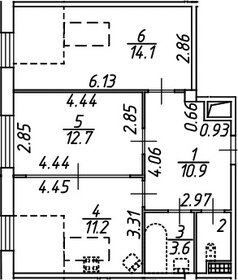 65,5 м², 2-комнатные апартаменты 17 500 000 ₽ - изображение 152