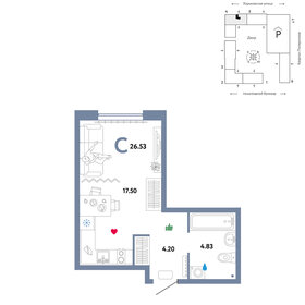 27,6 м², квартира-студия 4 200 000 ₽ - изображение 30
