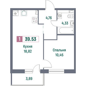 38,8 м², 1-комнатная квартира 7 200 000 ₽ - изображение 54