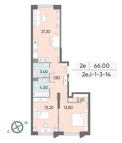 65,2 м², 2-комнатная квартира 28 071 142 ₽ - изображение 32