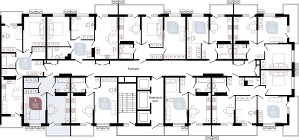 40 м², 1-комнатная квартира 4 970 000 ₽ - изображение 87