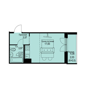 21,5 м², квартира-студия 4 199 999 ₽ - изображение 148