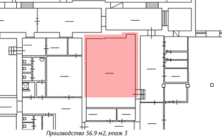 56,9 м², производственное помещение - изображение 4