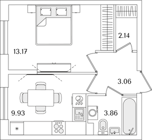 31,1 м², 1-комнатная квартира 8 476 981 ₽ - изображение 71