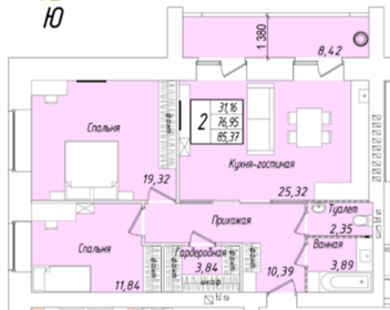 91 м², 2-комнатная квартира 7 800 000 ₽ - изображение 38