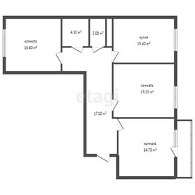 Квартира 91,5 м², 3-комнатная - изображение 2