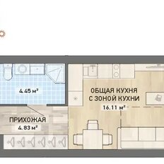 Квартира 25,4 м², студия - изображение 4