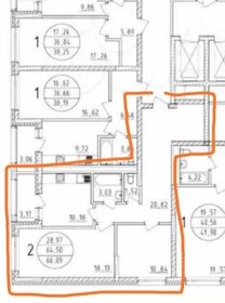 Квартира 66 м², 2-комнатная - изображение 1