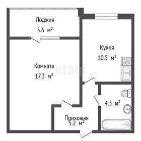 43 м², 1-комнатная квартира 3 650 000 ₽ - изображение 28