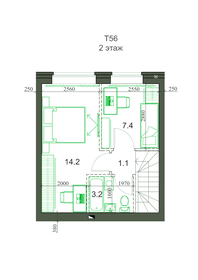 Квартира 53,6 м², 3-комнатная - изображение 2