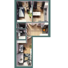 Квартира 70,5 м², 2-комнатная - изображение 3