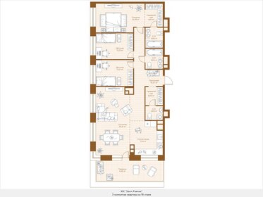 Квартира 112,2 м², 3-комнатная - изображение 1