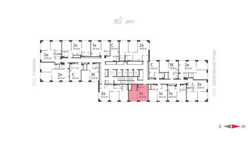 36,2 м², 1-комнатная квартира 16 541 264 ₽ - изображение 40